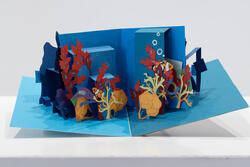 pop-up coral reef scape