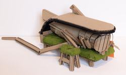 cardboard model