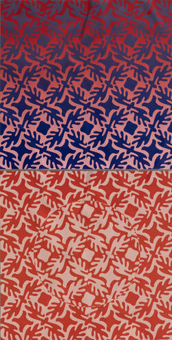 red and blue pattern