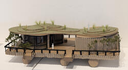 cardboard model of a building