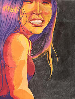 colorful portrait
