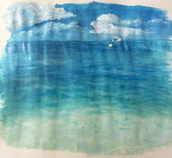 landscape painting of water